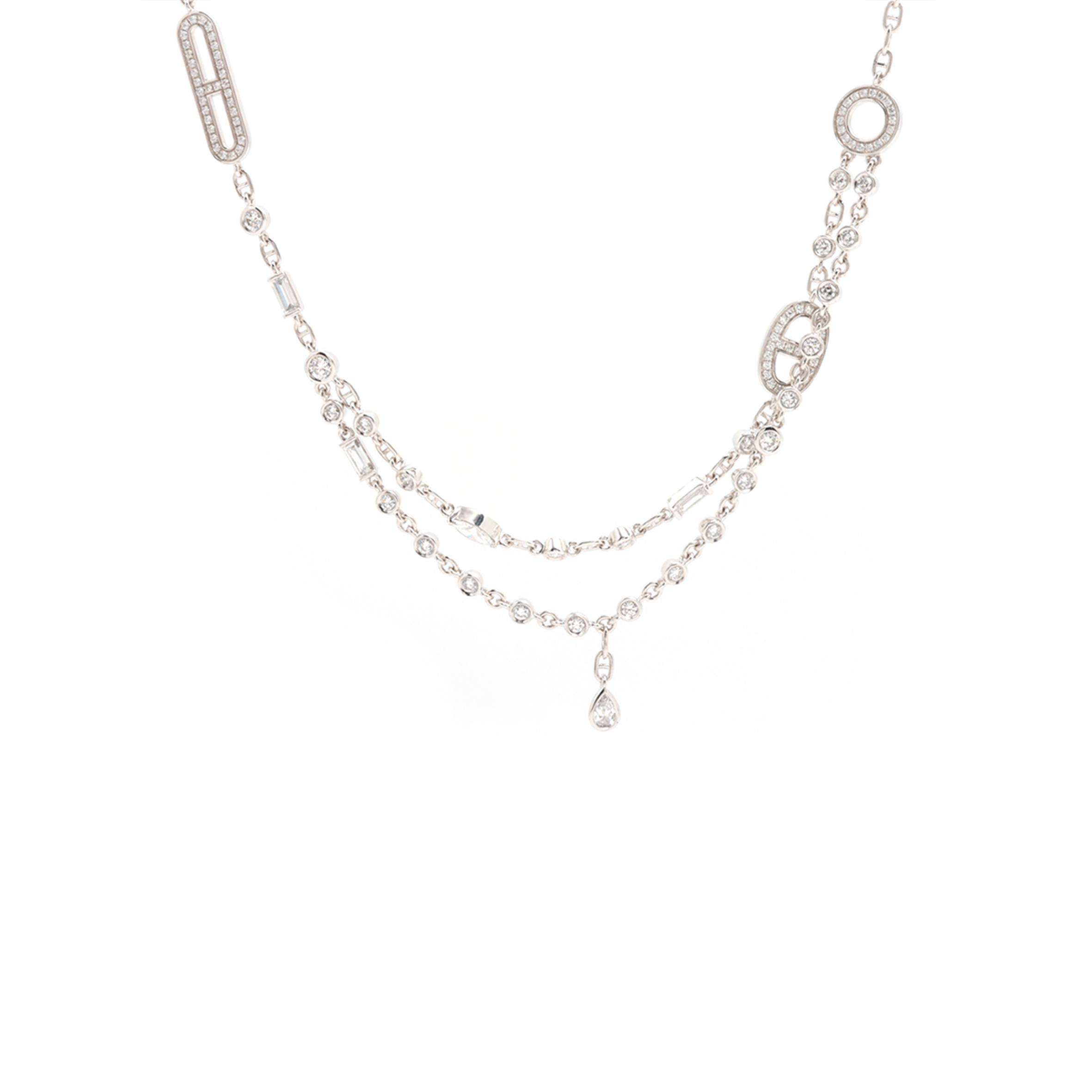 HERMÈS CHAINE D'ANCRE DIAMOND NECKLACE 